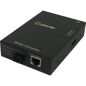 Perle S-1110-S1SC120D Transceiver/Media Converter - 2 Port(s) - 1 x Network (RJ-45) - 1 x SC - Simplex SC Port - Twisted P