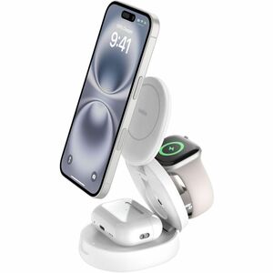 Belkin BoostCharge Induktionsladegerät - Weiß - für Qi2-fähiges Gerät - Kompakt, Magnetisch