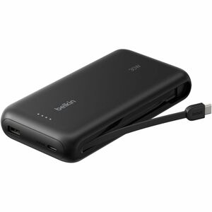 Belkin Stromspeicher - Schwarz - für Tragbare Spielekonsole - 20000 mAh - 30 W - USB Typ-C Anschluss - Schwarz