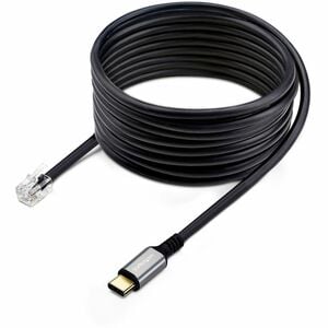 StarTech.com Adaptateur USB-C vers RJ9 pour Combiné Téléphonique de Bureau ou Casque, Utilise le Matériel Fixe Existant, 1