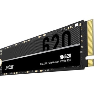 SSD Lexar® NM620 M.2 2280 NVMe PCIe Gen3x4, 256 Go, jusqu'à 3500 Mo/s en lecture et 1300 Mo/s en écriture - Station de tra