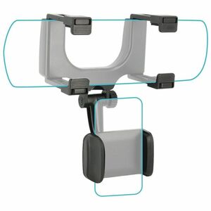 MOBILIS Smartphone, Car, Mobile Phone SmartPhone Holder - Horizontal/Vertical - Black - Adjustable, Adjustable Height, 360
