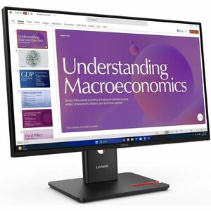 Lenovo ThinkVision T24D-40 24" Class Full HD LED Monitor - 16:9 - Eclipse Black - 23.8" Viewable - In-plane Switching (IPS