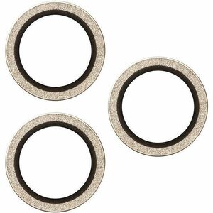 PanzerGlass Hoops Camera Lens Protector - Glitter Gold - Glass, Silicone