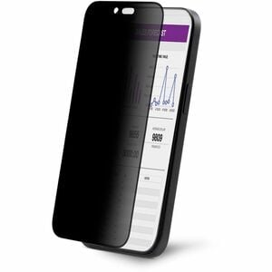 StarTech.com Tempered Glass Privacy Screen Filter for Apple iPhone 16 Plus - Black - TAA Compliant - For OLED iPhone 16 Pl