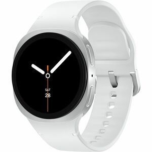 Samsung Galaxy Watch8 SM-L320 Smart Watch - Silver Case Color - White Band Color - Armor Aluminum Case Material - Wireless