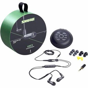 Shure AONIC 3 有线 耳塞, 挂耳式 立体声 耳机 - 黑 - 双声道 - 入耳式 - 迷你手机(3.5毫米)