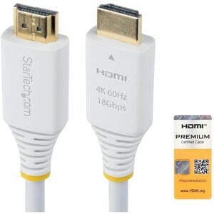 StarTech.com 3m Premium Zertifiziertes High Speed HDMI Kabel, 4K 60Hz, 1440p 144Hz, 18Gbps, UHD HDMI 2.0 Arc Kabel für TV 