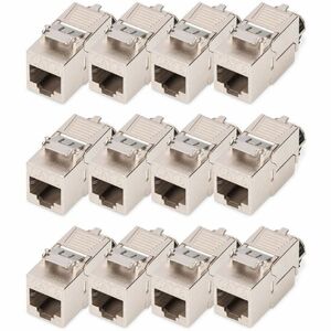 Digitus Nickel Beschichtet Netzwerkanschluss - 12 Stück - Abschirmung - Silber
