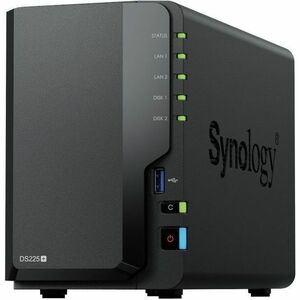 Synology DiskStation DS225+ 2 x Gesamtzahl Einschübe SAN/NAS-Speichersystem - Intel Celeron J4125 Quad-Core 2 GHz - 2 GB R