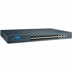 Advantech Ethernet Switch - 6 Ports - Manageable - Gigabit Ethernet - 1000Base-T, 1000Base-X - 2 Layer Supported - 20 SFP 