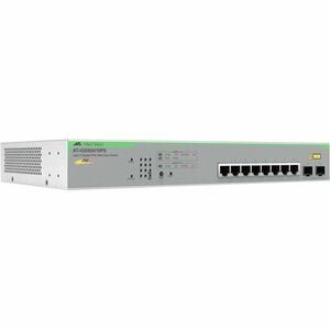 Allied Telesis Web Smart 8 Ports Ethernet Switch - Gigabit Ethernet - 1000Base-T, 1000Base-X - 2 Layer Supported - 2 SFP S