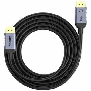3M DisplayPort 2.1 Cable 16K 60Hz & 8K 120Hz 4K240Hz for Gaming Grey UNITEK Gift Box