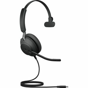 Jabra Evolve2 40 SE 有线 入耳式, 头戴式 Mono 耳机 - Microsoft Teams认证 - 单声道 - C型 USB, A 型 USB
