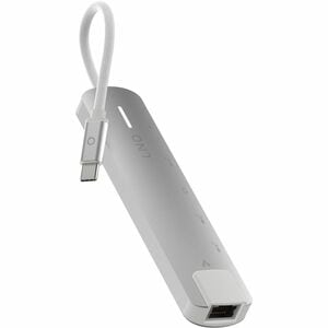 LINQ USB Type C Docking Station for Notebook, Flash Drive - Charging Capability - Off White, Space Gray - 4K @ 60Hz - 3840