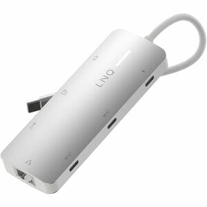 LINQ USB Type C Docking Station for Tablet, Notebook, Mouse, Keyboard, Hard Drive, Flash Drive - Charging Capability - Mem