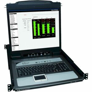 Tripp Lite series NetDirector B020-U16-19-K Consola de rack LCD Conmutador KVM - Conforme con normas TAA - 16 Computador(e
