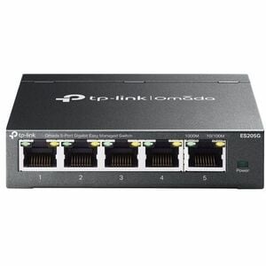 TP-Link Omada ES205G 5 Ports Manageable Ethernet Switch - Gigabit Ethernet - 10/100/1000Base-T - 2 Layer Supported - Twist