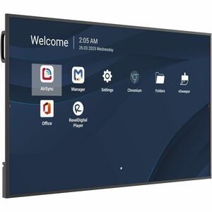 ViewSonic CDE6514-2C 1651 mm LCD Digital Signage Display - 24 Hours/7 Days Operation - Energy Star - Thin Film Transistor (TFT) - ARM Cortex A73 - 4 GB DDR4 SDRAM - 3840 x 2160 - 16:9 - 8 ms - Direct LED - 500 cd/m² - 2160p - USB - HDMI - Serial - Wireless LAN - Ethernet - Android 14