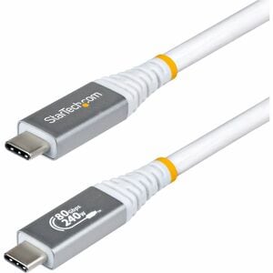 StarTech.com 1.5m (5ft) USB4 Cable, 80Gbps, USB-IF Certified USB-C Cable, 240W, 8K 120Hz/4K 240Hz DP2.1, Thunderbolt 4 Com