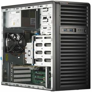 Supermicro SuperWorkstation SYS-531R-I 服务器光架系统 - 迷你塔式 - 1 x 处理器支持 - Intel C262 芯片 - 128 GB DDR5 SDRAM 最大内存支持 - 4 Total Mem
