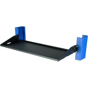 1U 2Post Solid Cantilever Shelf 7in Depth - Flanged Up