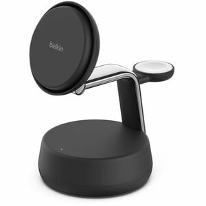 Belkin UltraCharge Pro Induktionsladegerät - Schwarz - für iPhone, Smartwatch, AirPod, Smartphone, Qi2-fähiges Gerät - Ein