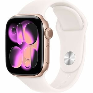 Apple Watch Series 11�GPS�42mm�Rose Gold Aluminium Case with Light Blush Sport Band - S/M
