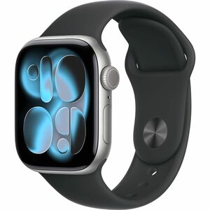 Apple Watch Series 11 Smart Watch - 46 mm Case Height - 39 mm Case Width - Space Gray Case Color - Black Band Color - Alum