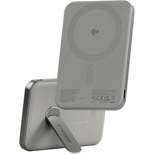 PanzerGlass empower Power Bank - Titanium - For iPhone, Qi-enabled Device - 5000 mAh - 20 W - USB Type-C Connector - Qi2 C