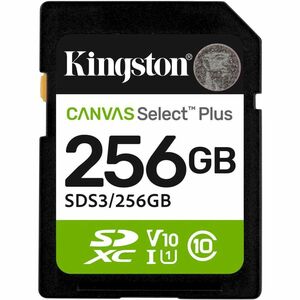SDXC Kingston Canvas Select Plus - 256GB - Class 10/UHS-I (U1) - V10 - 1 - 150MB/s Leer