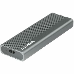 Adata EC680 Carcasa de unidad M.2, PCI Express NVMe - USB 3.2 (Gen 2) Tipo C Interfaz de host - Gris - 1 x SSD admitido - 10Gbit/s Ratio de Transferencia de Datos - Metálico, Aleación de aluminio