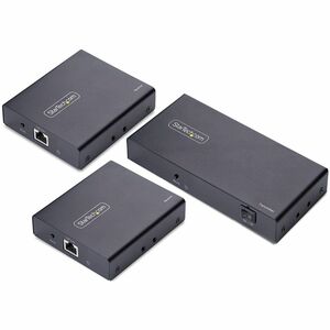 StarTech.com HDMI Extender - Black - 4 x Network (RJ-45) - 4 x HDMI - 70 m Operating Distance
