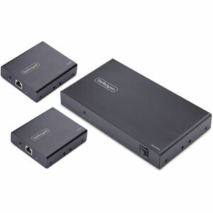 StarTech.com HDMI Extender - Black - 6 x Network (RJ-45) - 4 x HDMI - 70 m Operating Distance