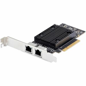 StarTech.com 10Gigabit Ethernet Card - 10GBase-T - Plug-in Card - Black - TAA Compliant - PCI Express 2.0 x8 - Low Profile