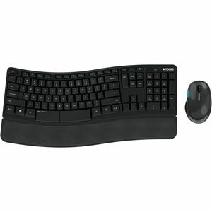 Incase Designed by Microsoft Sculpt Comfort Desktop Keyboard & Mouse - USB Wireless RF 2.40 GHz Keyboard - USB Wireless RF