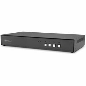 StarTech Secure 4-Port KVM Switch, HDMI or DisplayPort, 4K 60Hz, NIAP 4.0, CAC, Made in the USA - Securely control four HD