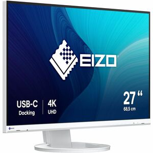 EIZO FlexScan EV2740S-WT 27" Class 4K UHD LED Monitor - 16:9 - White - 68.6 cm (27") Viewable - In-plane Switching (IPS) Technology - LED Backlight - 3840 x 2160 - 16.77 Million Colors - 350 cd/m² - 6 ms - 60 Hz Refresh Rate - Speakers - Swivel, Height, Pivot - USB Type-C - HDMI - DisplayPort - VESA Mount Compatible - USB Hub
