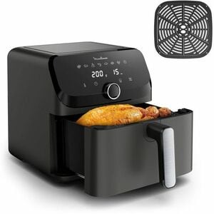 Friggitrice ad aria Moulinex EZ855HF0 - Elettrico - 2020 W - 7,50 L Olio/ - 2 kg Cibo - Nero, Charcoal, Grigio