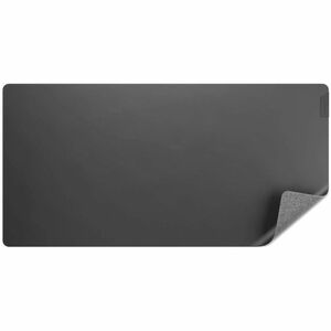 ALOGIC Duo Reversible Desk Mat with Premium Felt and Vegan Leather - Dark Grey/Black