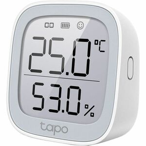 Tapo Smart Temperature & Humidity Monitor - Weather Station - Temperature, Humidity - Wireless LAN - Desktop, Wall Mountab