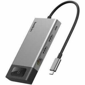 Belkin Connect 8 Port(s) USB Type C Docking Station for Monitor, Display, Notebook, Workstation - Charging Capability - 2 