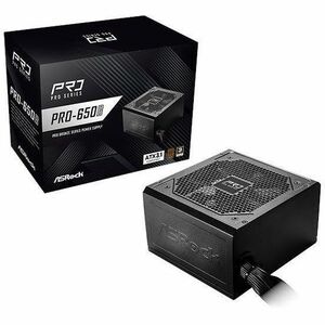 ASRock PRO-850B Fuente de alimentación - 800W - ATX - 120 V AC, 230 V AC Entrada - 3,3 V DC, 5 V DC, 12 V DC, -12 V DC, 5 V SB Salida - 1 Raíles +12V - Conector de PCI Express - 1 Ventilador(es) - Ruido bajo - 80 PLUS® BRONZE Certified