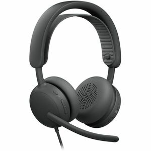 Auriculares Logitech Zone Wired 2 Cableado Sobre la cabeza, Sobre la oreja Estéreo - Grafito - Certificación Microsoft Teams - Binaural - Circumaural - 36Ohm - 20Hz a 20kHz - 190cm Cable - Función de cancelación de ruido ambiente Micrófono - Cancelación de ruido - USB Tipo C, USB Tipo A