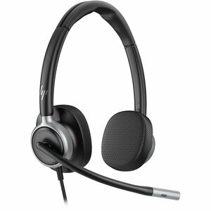 Auriculares Poly Mission 600 625 Cableado Sobre la cabeza, Sobre la oreja Estéreo - Negro - Certificación Microsoft Teams - Binaural - Supra-aural - 200cm Cable - Función de cancelación de ruido ambiente, Reducción de ruido Micrófono - Cancelación de ruido - USB, USB Tipo C, USB Tipo A