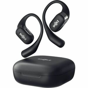 Shokz OpenFit True Wireless Earbud, Behind-the-ear Stereo Earset - Black - Binaural - Open - 1000 cm - Bluetooth - Noise C