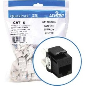 Leviton eXtreme 6+ Component-Rated Keystone Jack - RJ-45, 110