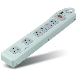 Belkin 6 Outlet Metal Surge Protector with 15ft Power Cord - 885 Joules - Receptacles: 6 - 885J