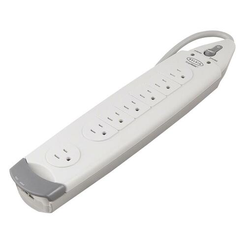 Belkin 7-Outlet SurgeMaster® Home Series - 6ft input cord - 1045 J - 7 x NEMA 5-15R - 1045 J - 120 V AC Input - 120 V AC O