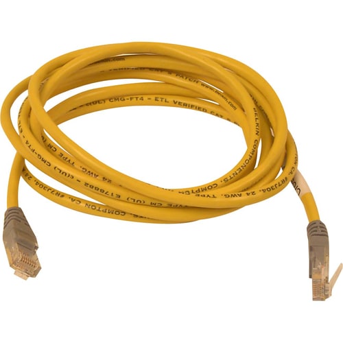 Belkin Cat5e Crossover Cable - RJ-45 Male Network - RJ-45 Male Network - 25ft - Yellow